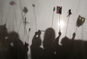 Shadow Puppet Parade at Children's art club