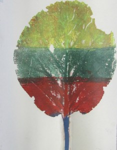 Print at the half-term printmaking workshop at the Children's Art School with artist, Chrys Allen
