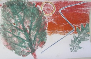 Print at the half-term printmaking workshop at the Children's Art School with artist, Chrys Allen