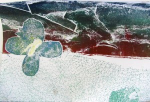 Print  inspired by the natural world at the half-term printmaking workshop at the Children's Art School with artist, Chrys Allen