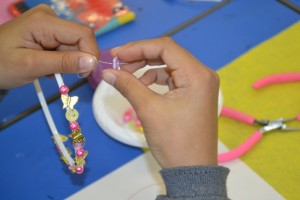 Making Hairbands at the Children's Art School holiday course with Charlene Braniff