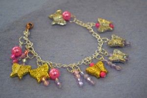 Charm Bracelet made at the Children's Art School holiday jewellery-making course with Charlene Braniff